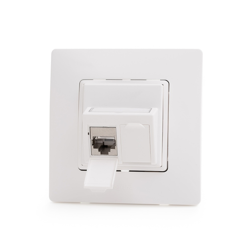 Zásuvkový modul pre Legrand® NiloeTM, Category 6, 2xRJ45/s, osadený