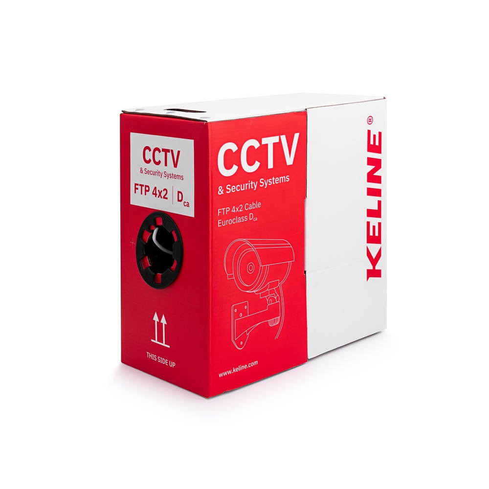 Kábel CCTV FTP (F/UTP) Euroclass Dca​,&nbsp;305 m v krabiciach