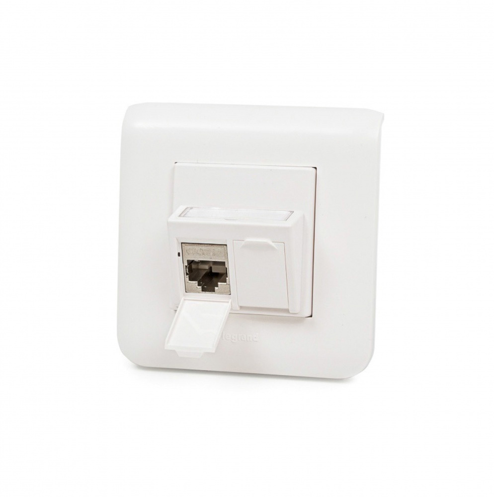 Zásuvka Modulo45, Category 6, 2xRJ45/s, podpovrchová, osadená