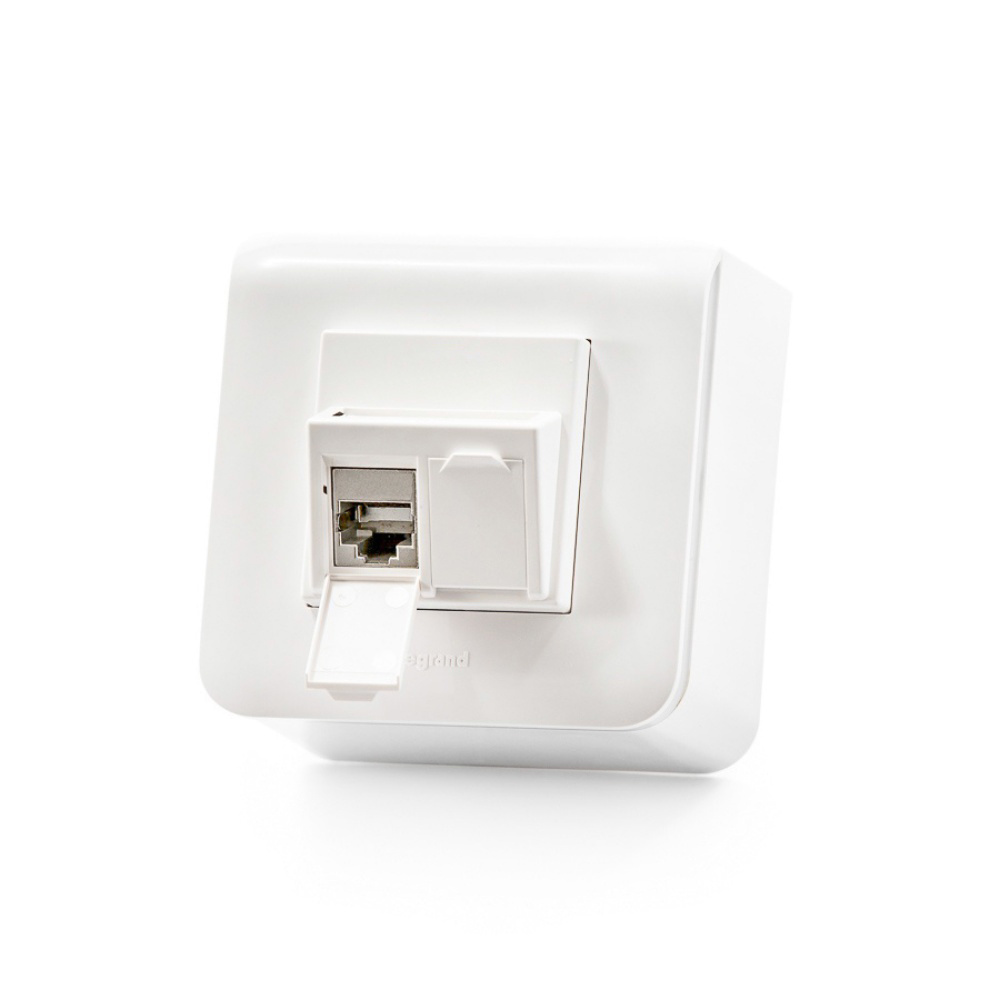 Zásuvka Modulo45, Category 6, 2xRJ45/s, povrchová, osadená