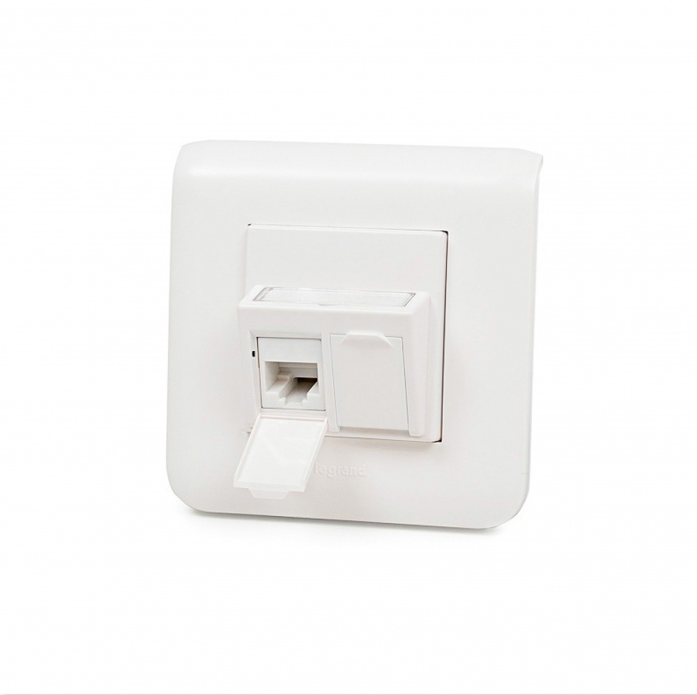 Zásuvka Modulo45, Category 6, 2xRJ45/u, podpovrchová, osadená