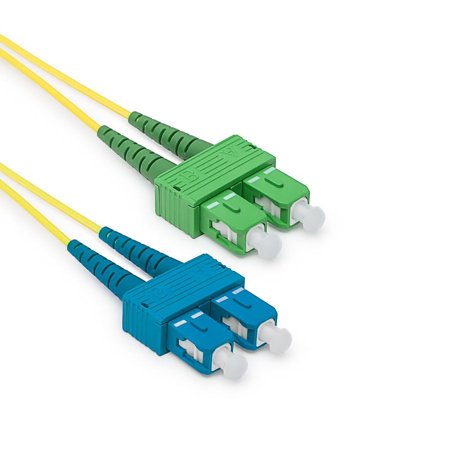 SC/APC-SC Duplex patch kábel​, OS2 9/125 µm (ITU-T G.652.D)