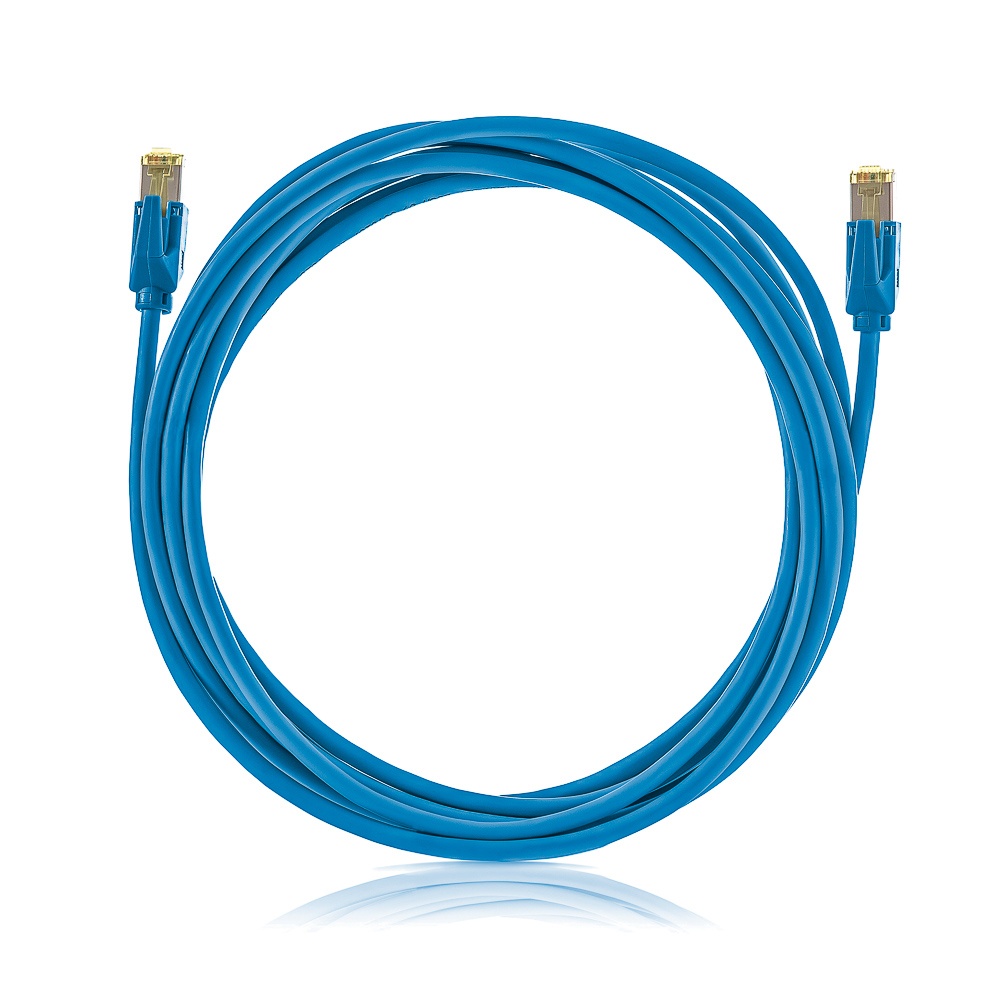 Patch kábel STP, Category 6A, LSOH, modrý