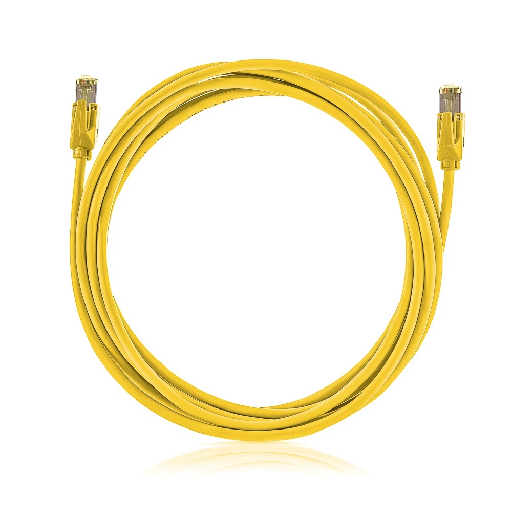 Patch kábel STP, Category 6A, LSOH, žltý