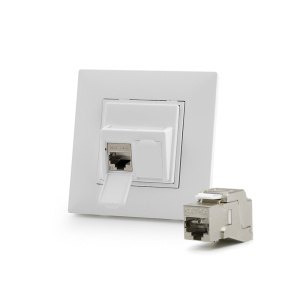 Z&aacute;suvkov&yacute; modul pre Legrand&reg; Nilo&eacute;TM STEP, Category 6A, 2xRJ45/s, osaden&yacute; s KEJ-C6A-S-10G