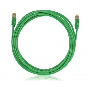 Patch kábel STP, Category 6A, LSOH, zelený