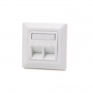Zásuvka Modulo50, Category 5E, 2xRJ45/u, podpovrchová, osadená